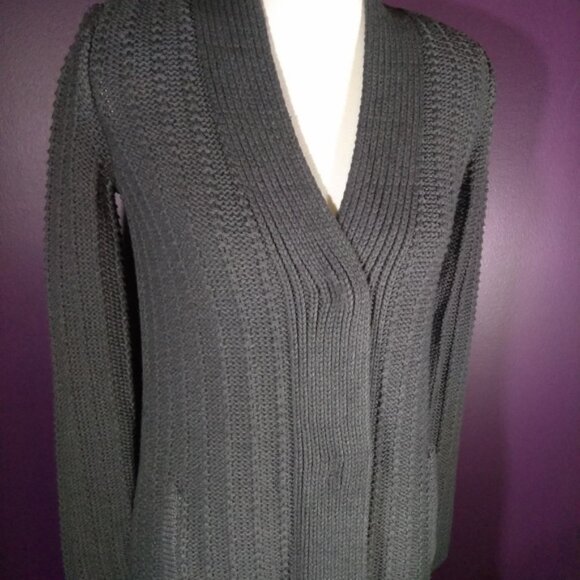 Gorgeous Vintage cabi Fall 2013 Grey Sweater Coat NWT with Pockets! - Picture 3 of 10